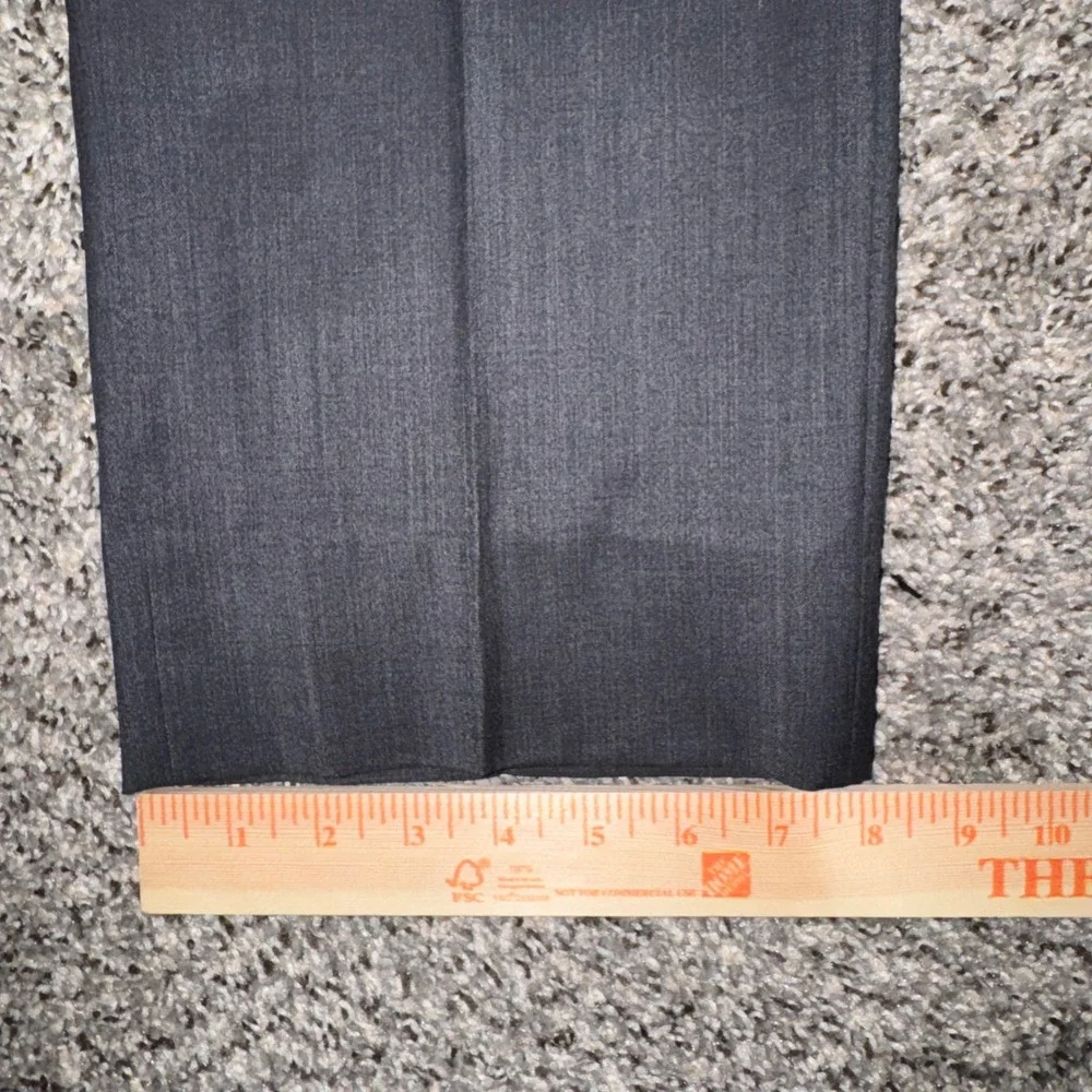 Saks Fifth Avenue Ermenegildo Zegna Suit 44L 38W Mens Slim Fit Black Wool Silk